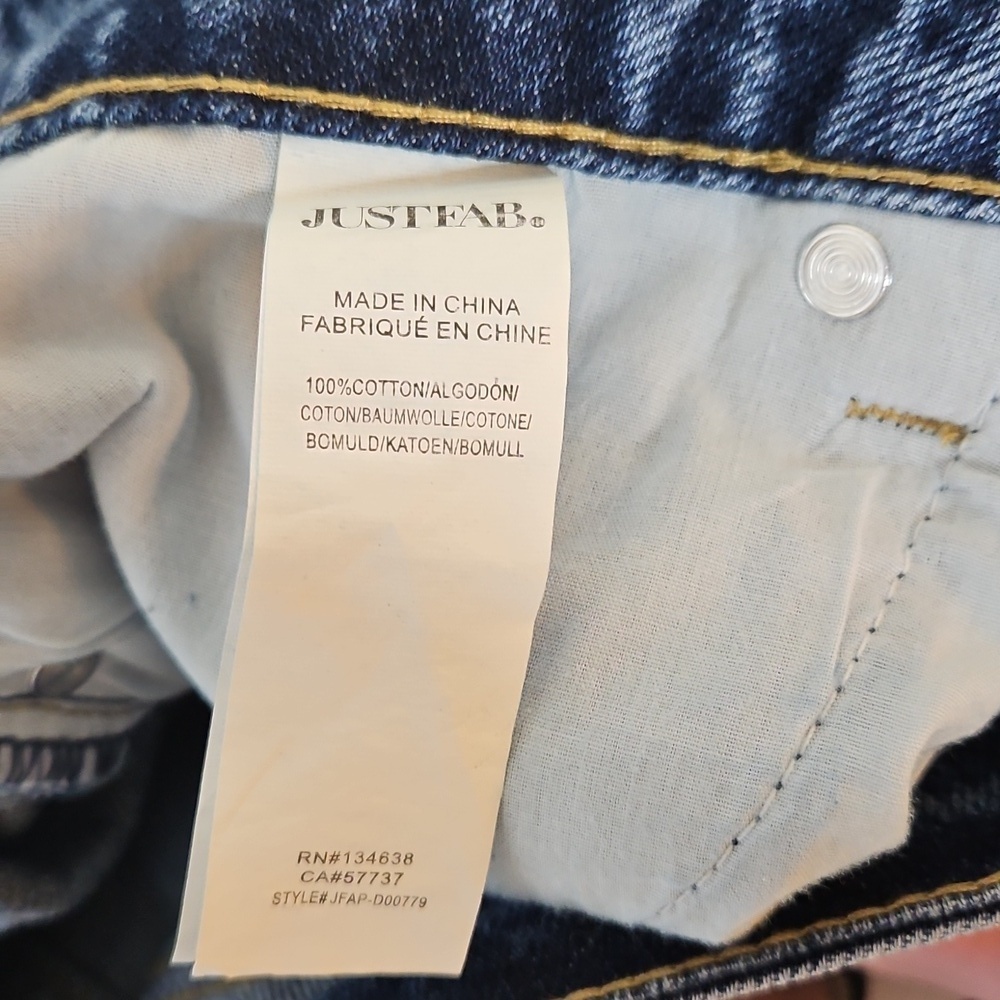 JustFab High Rise Skinny Raw Hem Women's Jeans NWT Size 28 - Picture 5 of 5
